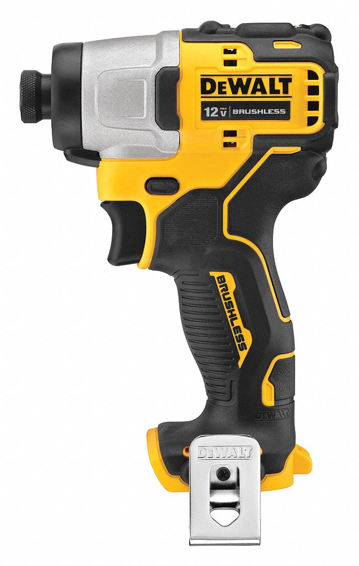 DEWALT IMPACT DRIVER CORDLESS 12V IN HEX 1450 IN LB 2850 RPM 3600 IPM PISTOL GRIP Cordless Impact Drivers BLDDCF801B DCF801B Grainger Canada