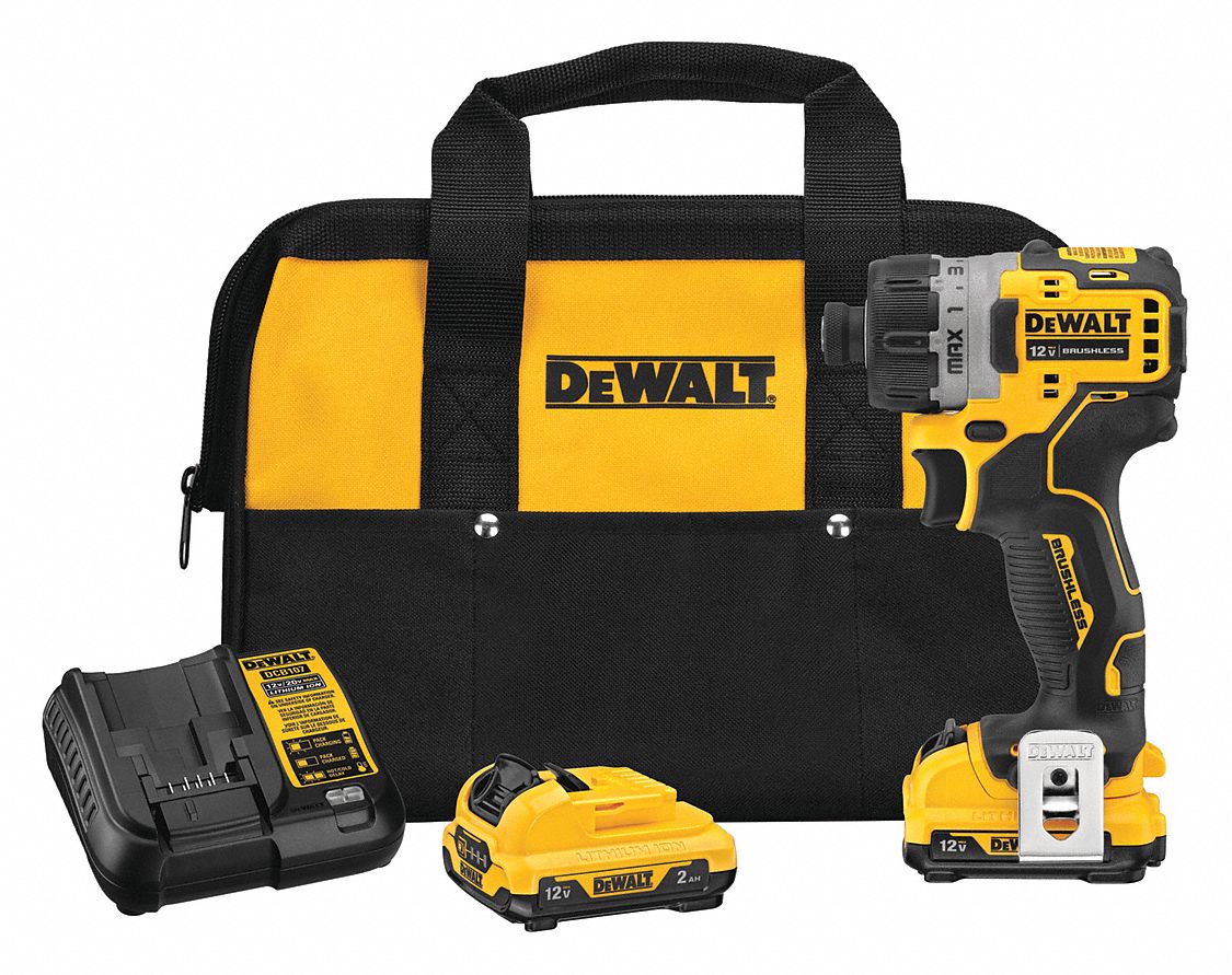 DEWALT Screwdriver Kit, Cordless, 1/4 in Hex Drive Size, 1,100 RPM