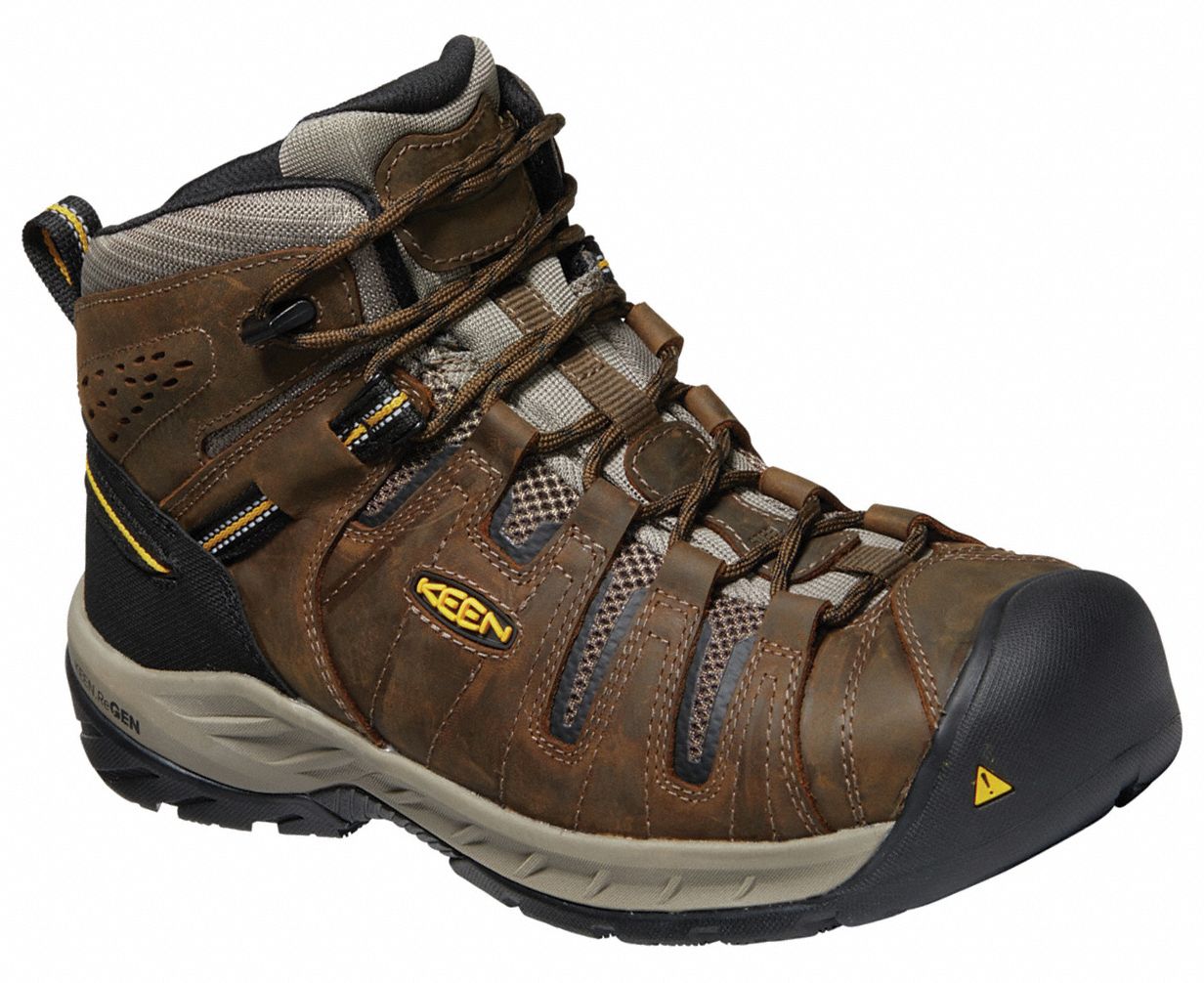 KEEN Hiker Boot, 7, D, Men's, Cascade Brown/Golden Rod, Steel Toe Type ...