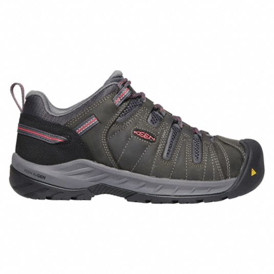 KEEN Hiker Shoe, 7-1/2, W, Women's, Magnet/Rose, Steel Toe Type, 1 PR ...