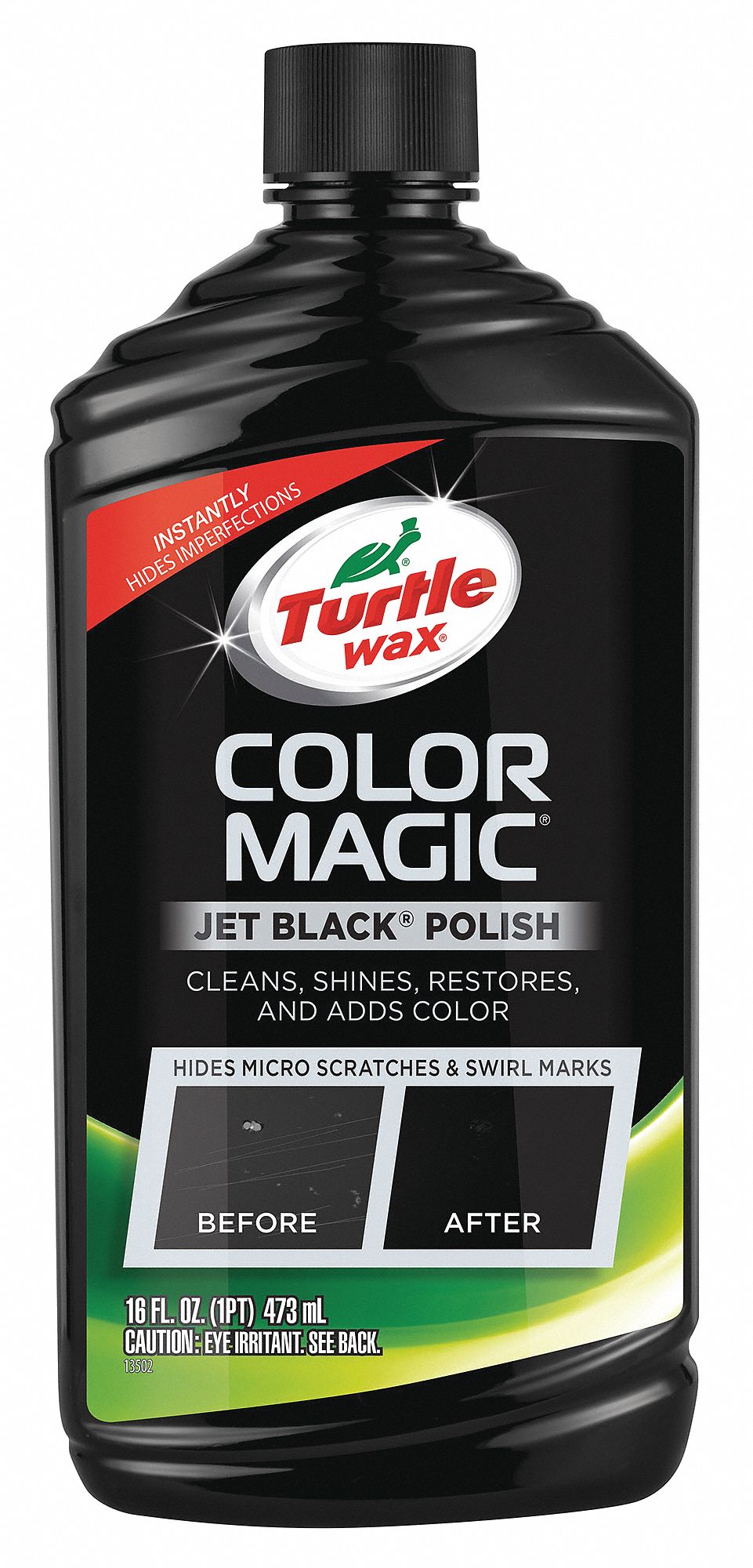 TURTLE WAX Car Polish, Wipe On, 16 oz, Plastic Bottle, Viscous Liquid