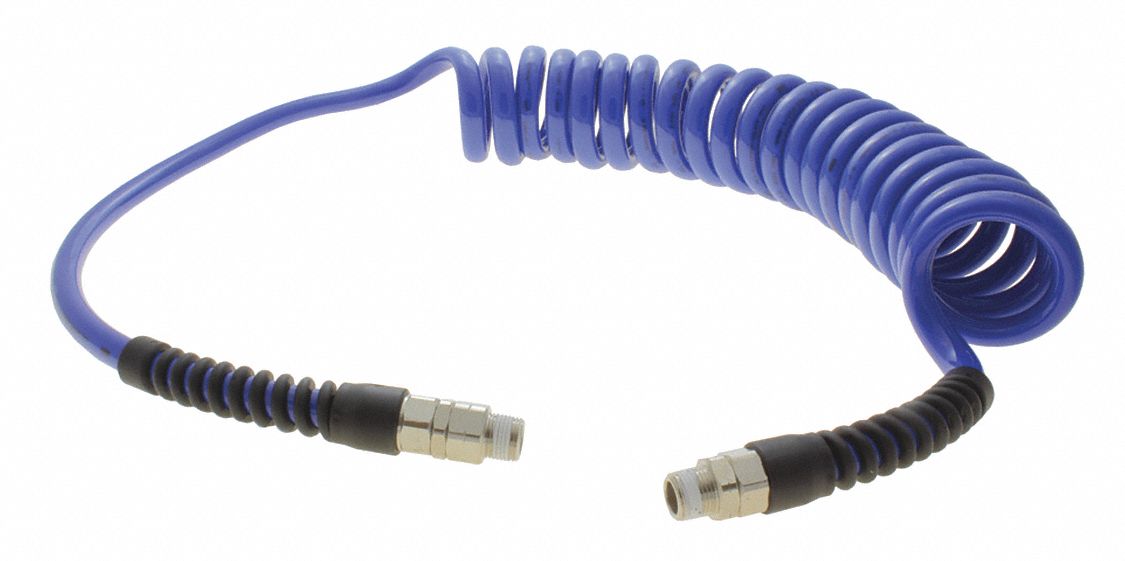 TUYAU D'AIR ENROULE, 20 PI, BLEU MARINE