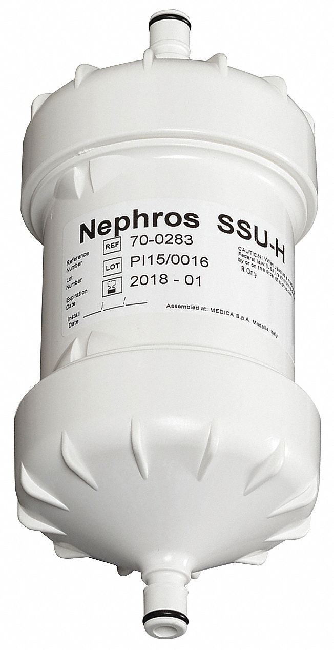 NEPHROS Inline Water Filter; For Use With Lab Equipment, Showers, Sinks
