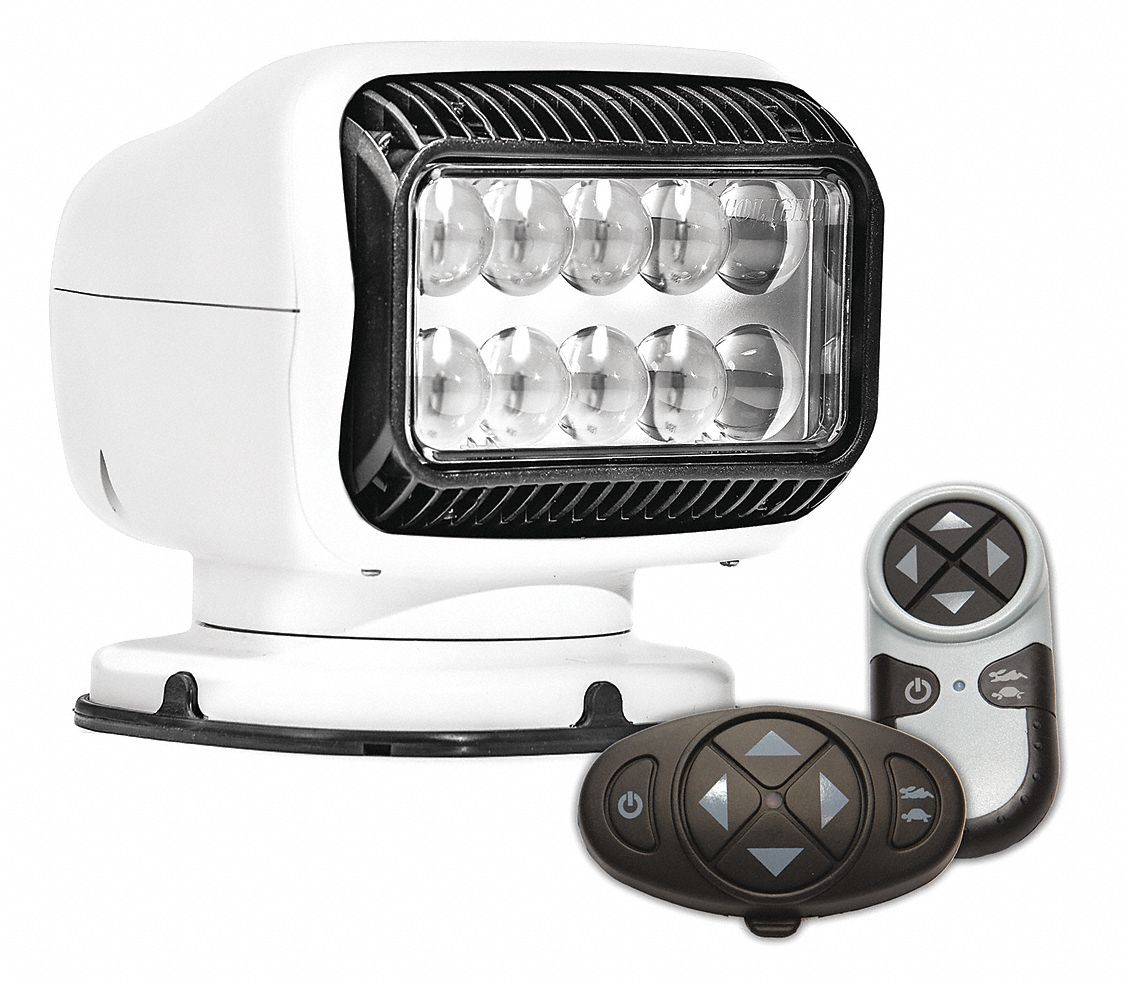 Larson Electronics - 48W LED Remote Control Spotlight - 12-24V DC - 4320  Lumens - Wireless Remote - Magnetic or Permanent Mount Capable