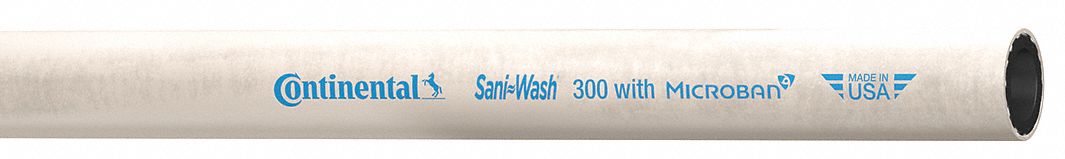 WASHDOWN HOSE, ¾ IN HOSE ID, 300 PSI, -40 °  TO 210 ° F, WHITE, 25 FT HOSE LENGTH