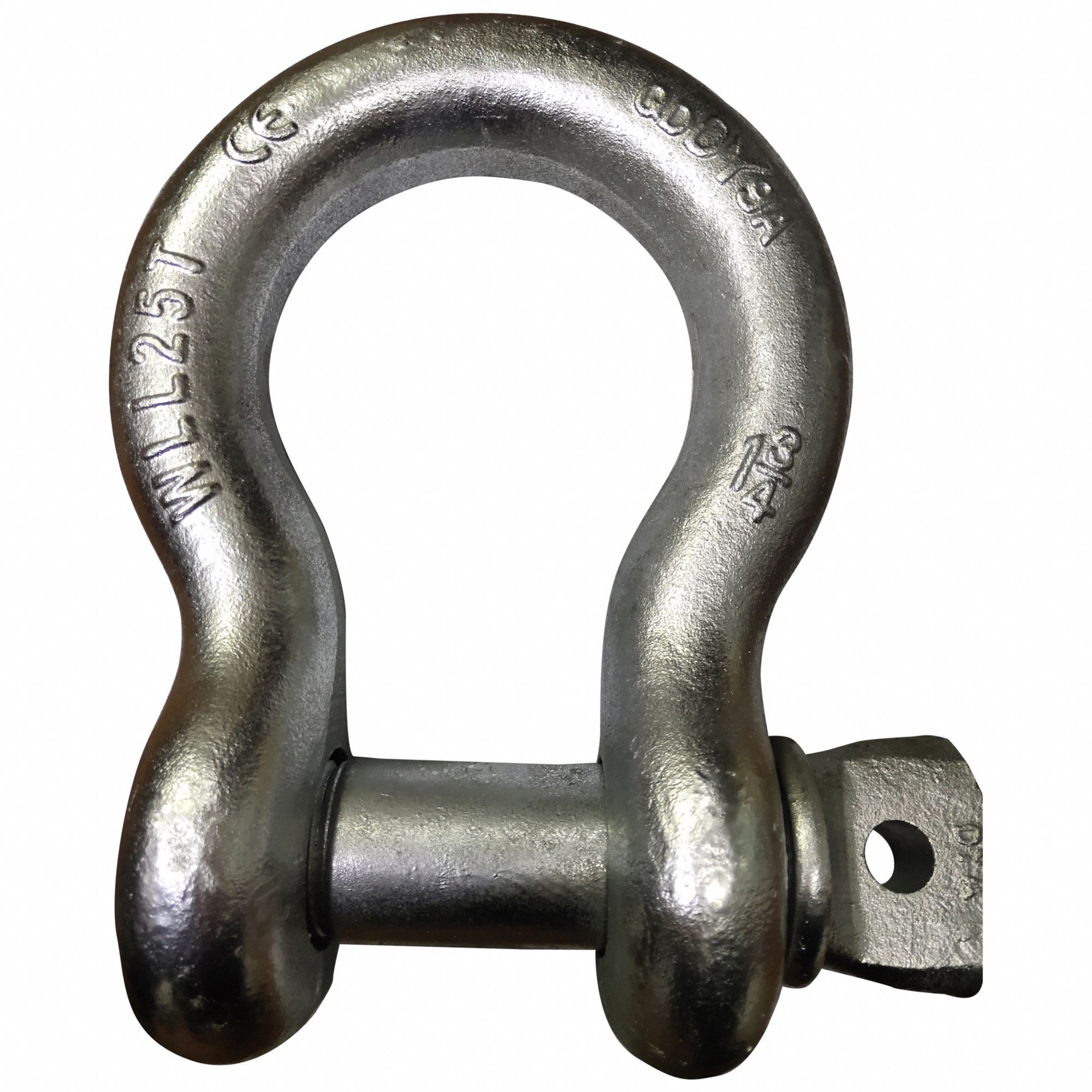 Anchor Shackle: Anchor Shackle, 50, 000 lb Working Load Limit, Carbon Steel, Silver