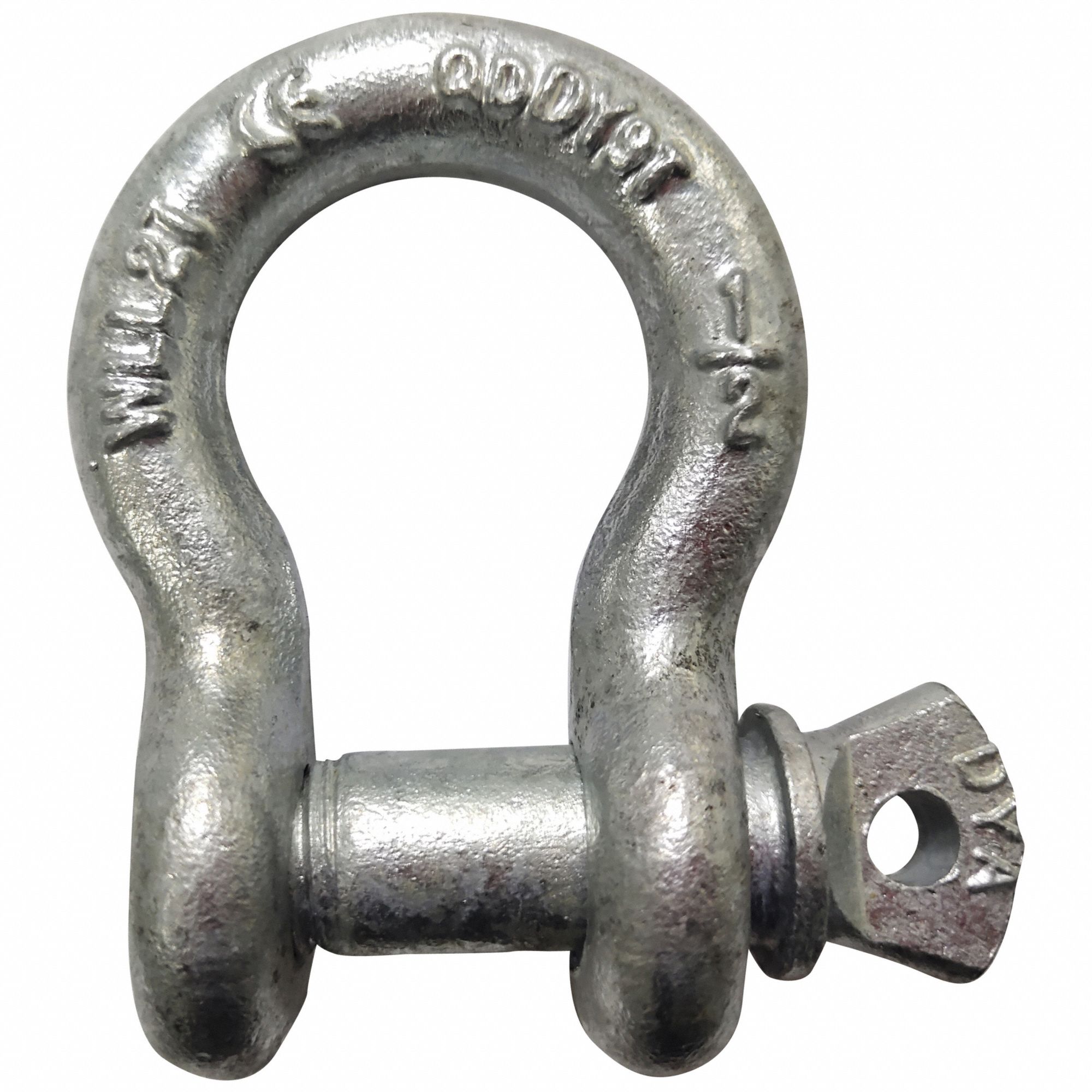 Anchor Shackle: Anchor Shackle, 4, 000 lb Working Load Limit, Carbon Steel, Silver