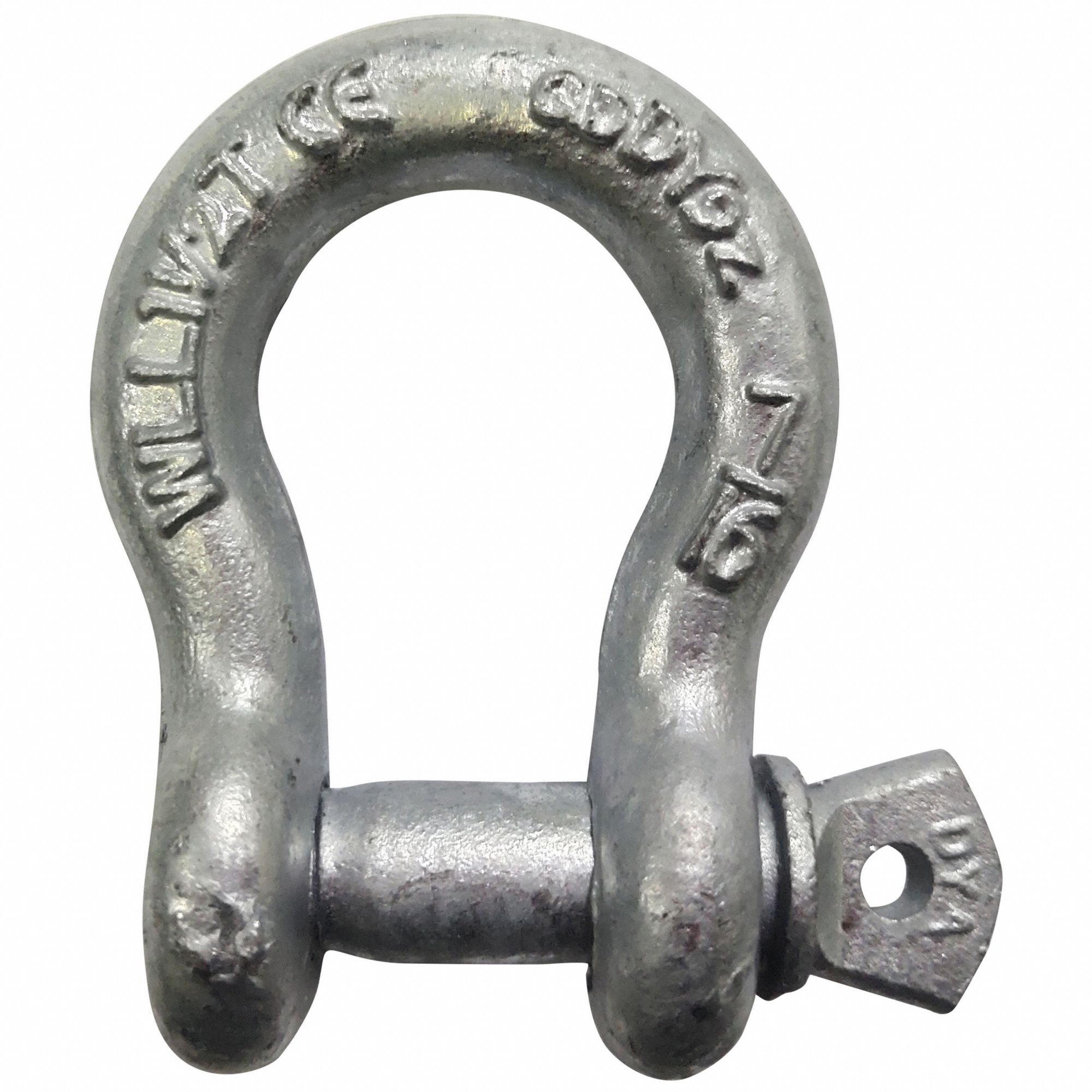 Anchor Shackle: Anchor Shackle, 3, 000 lb Working Load Limit, 3/4 in Wd Between Eyes