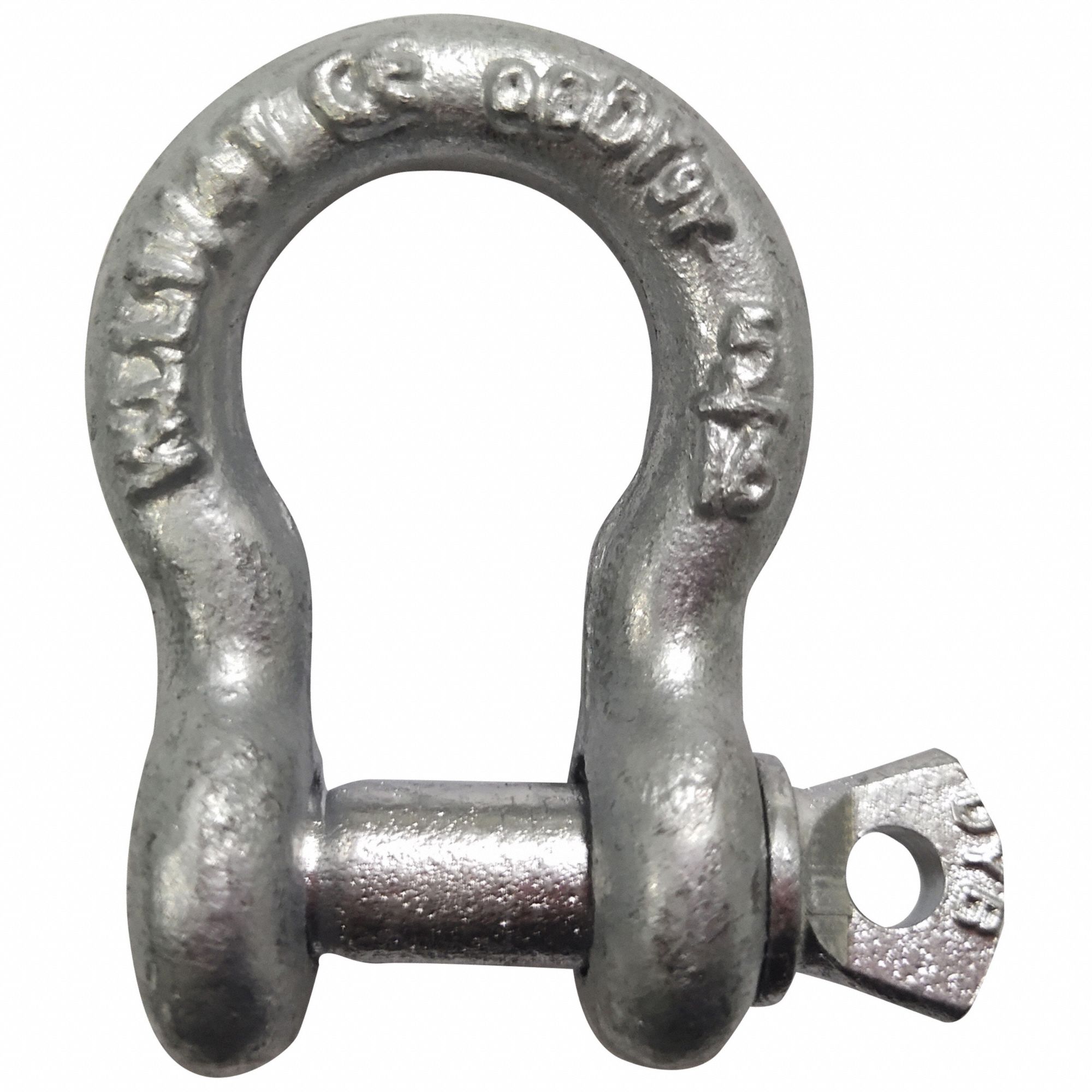 Anchor Shackle: Anchor Shackle, 2, 500 lb Working Load Limit, Alloy Steel, Silver