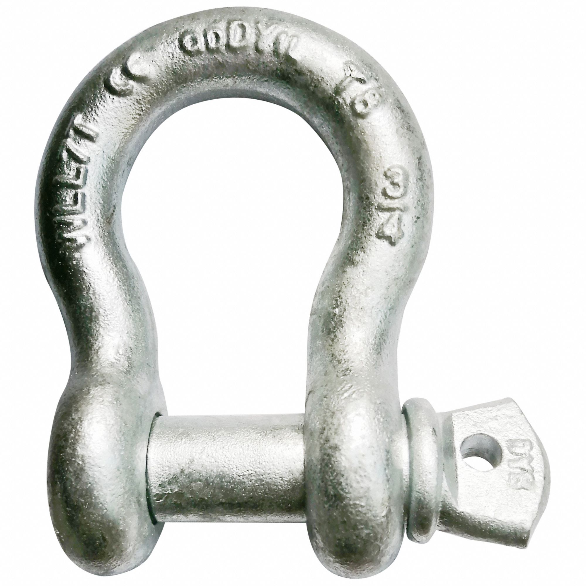 Anchor Shackle: Anchor Shackle, 14, 000 lb Working Load Limit, Alloy Steel, Silver