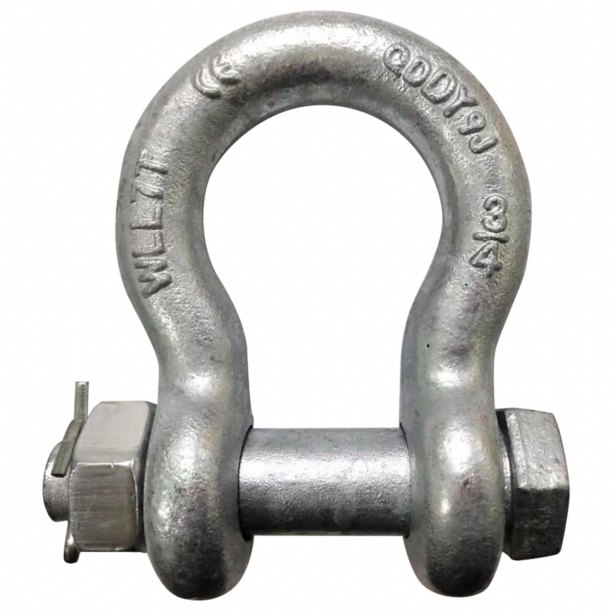 Anchor Shackle: Anchor Shackle, 14, 000 lb Working Load Limit, Alloy Steel, Silver