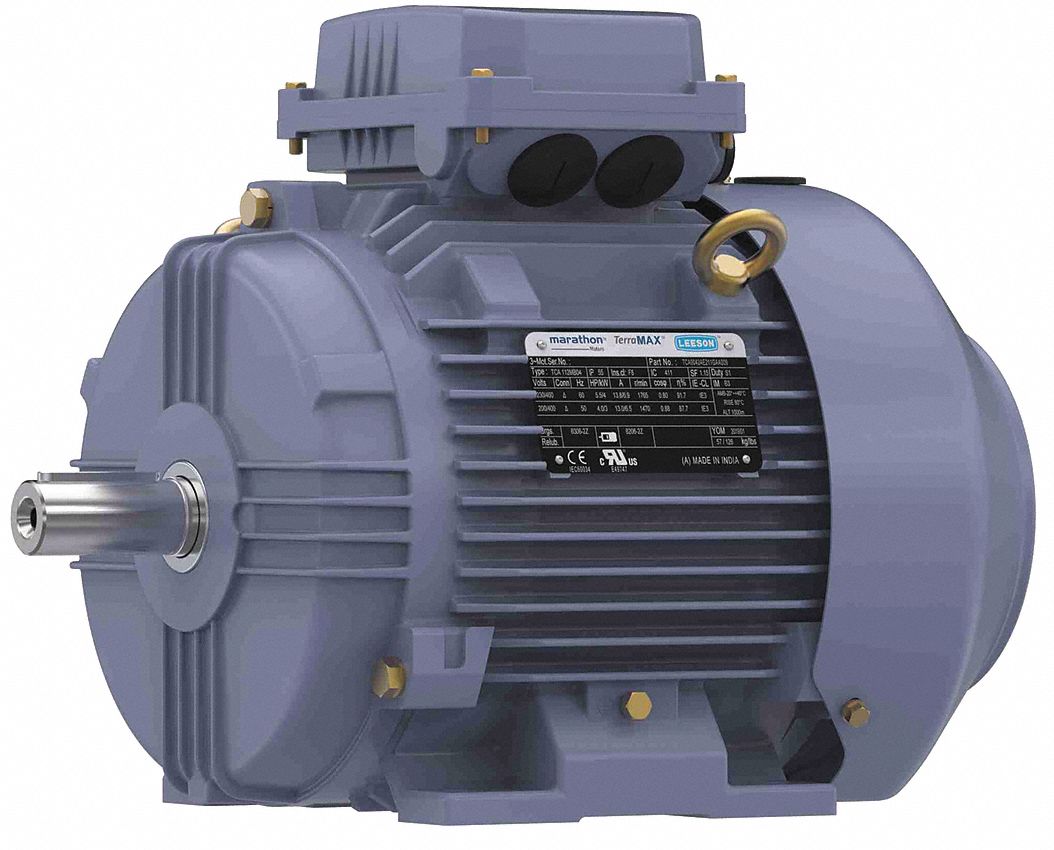 Metric Motor: Totally Enclosed Fan-Cooled, Rigid Base Mount, 3 HP, 230/460V AC, Ball