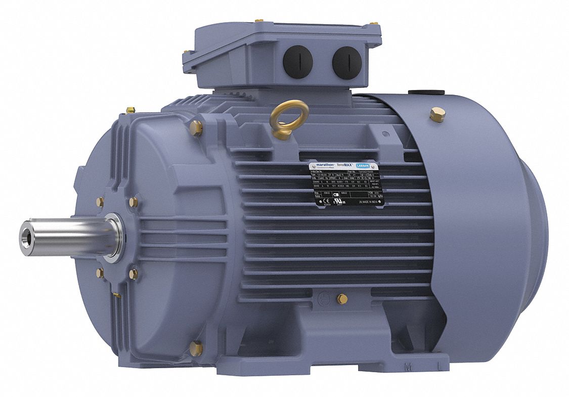 Metric Motor: Totally Enclosed Fan-Cooled, Rigid Base Mount, 20 HP, 230/460V AC, F