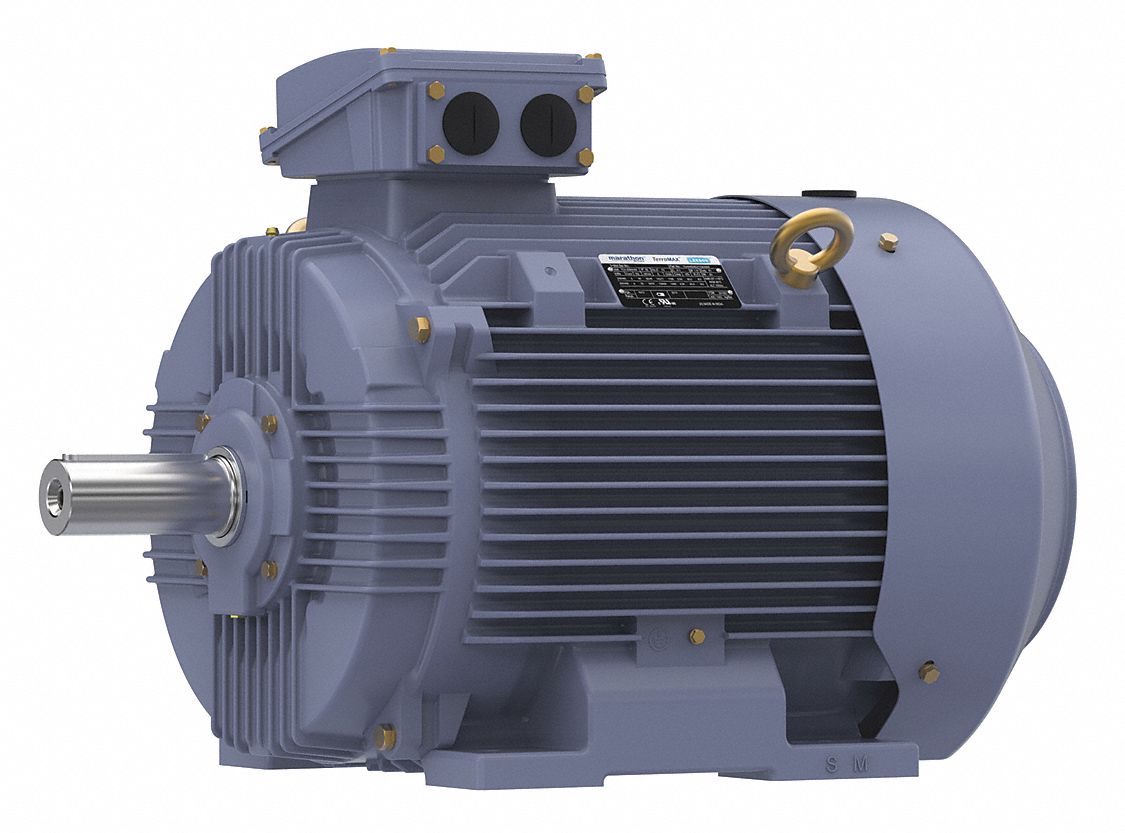 Metric Motor: Totally Enclosed Fan-Cooled, Rigid Base Mount, 60 HP, 230/460V AC, F