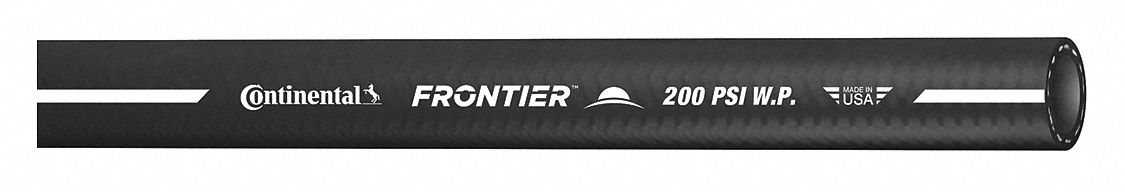 AIR HOSE, ¾ IN INSIDE DIAMETER, BLACK, 200 PSI MAX. WORKING PRESSURE AT 70 ° F, 50 FT L