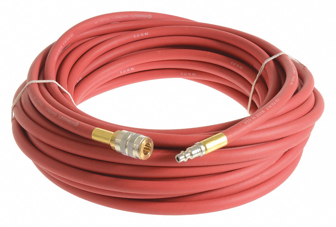 AIR HOSE, ⅜ IN HOSE ID, RED, 11/16 IN HOSE OUTSIDE DIAMETER, 15 FT HOSE LENGTH
