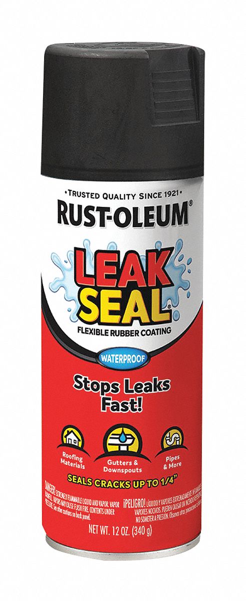 Rust-Oleum LeakSeal Spray Coating, Black, 12-oz.