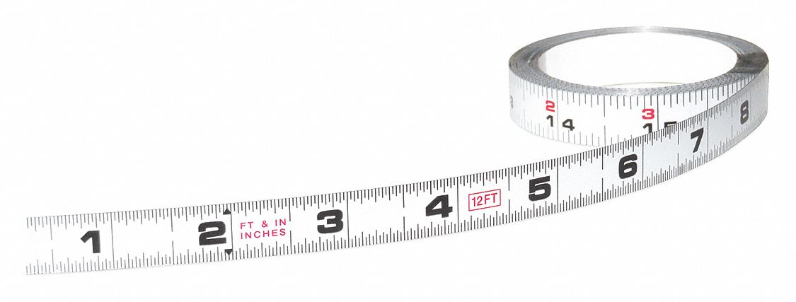 ADHESIVE BACKED TAPE MEASURE,SAE,144IN L