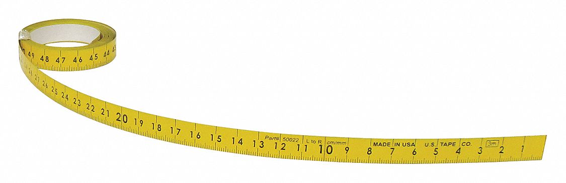 Adhesive Backed Tape Measure Metric