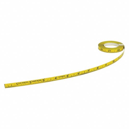 US TAPE, SAE, Decimal, Adhesive Backed Tape Measure - 55CP16