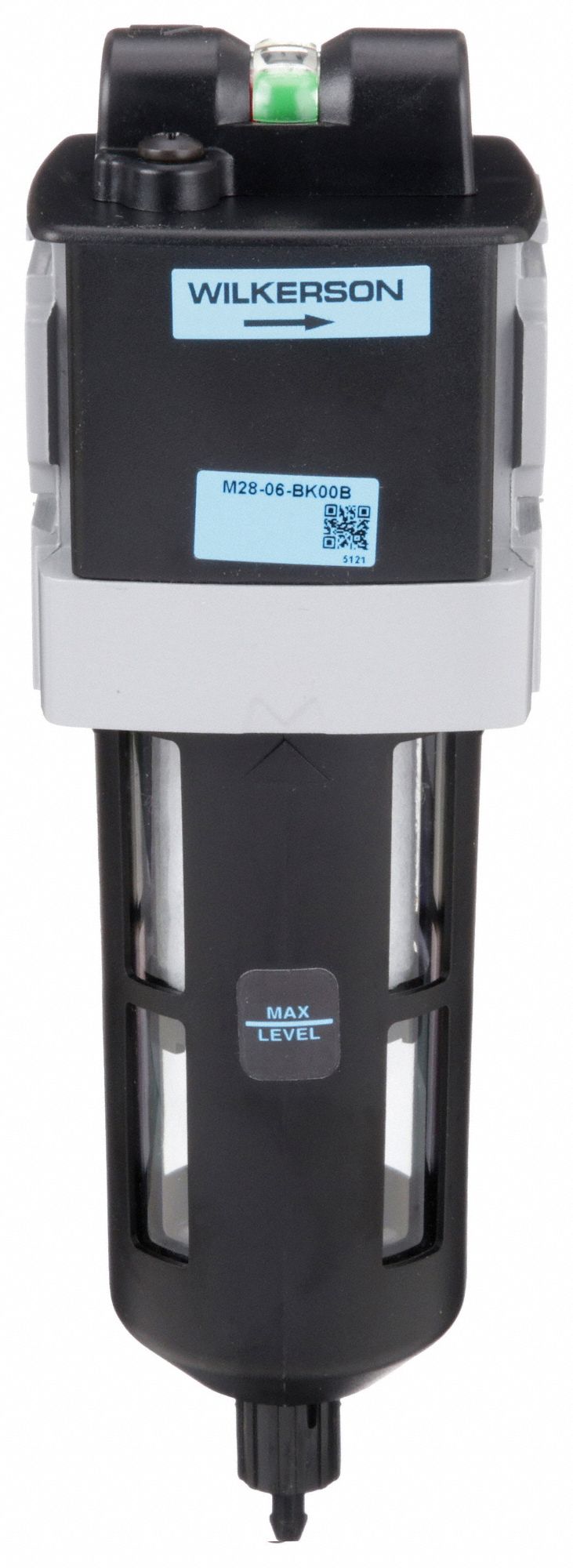 Coalescing Filter: Coalescing, 3/4 in NPT, 0.5 micron, 72 cfm, 150 psi Max Op Pressure