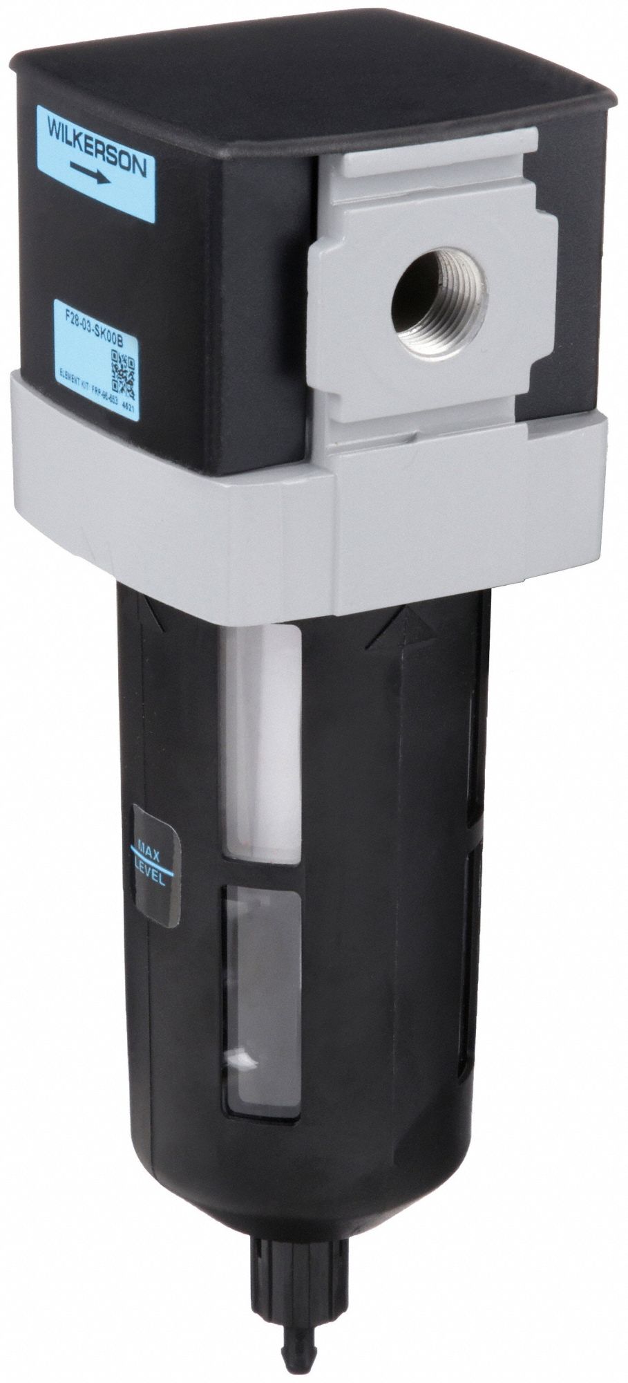 WILKERSON Compressed Air Filter Particulate, 3/8 in NPT, 5 micron, 145