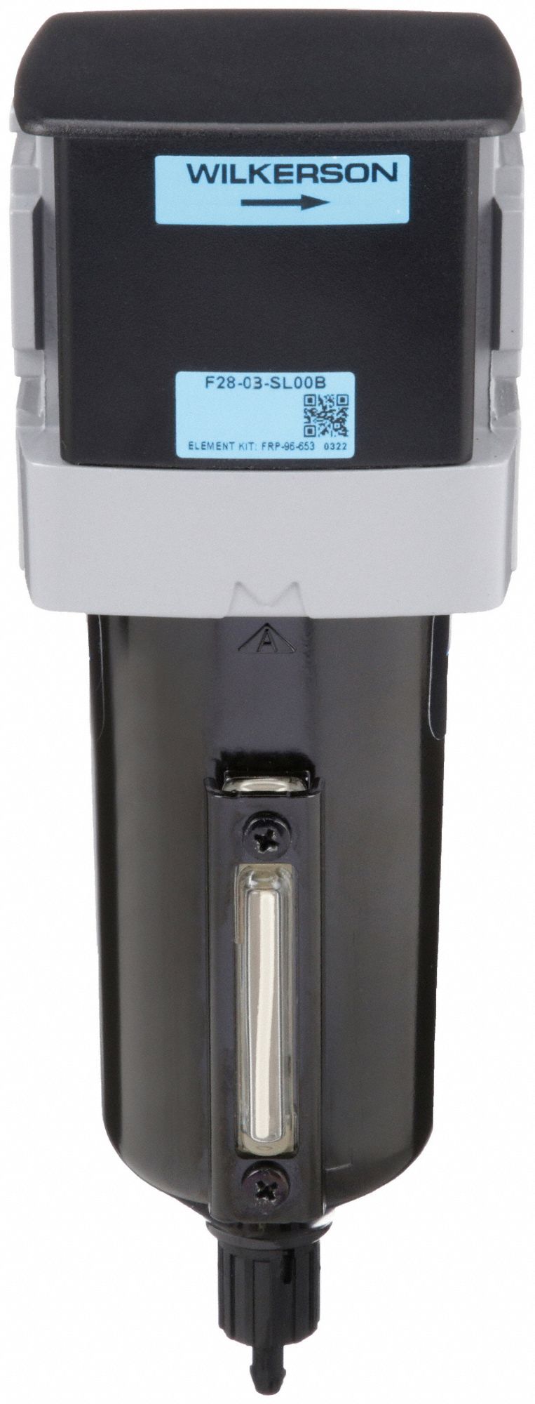 Compressed Air Filter: Particulate, 3/8 in NPT, 5 micron, 145 cfm, 250 psi Max Op Pressure