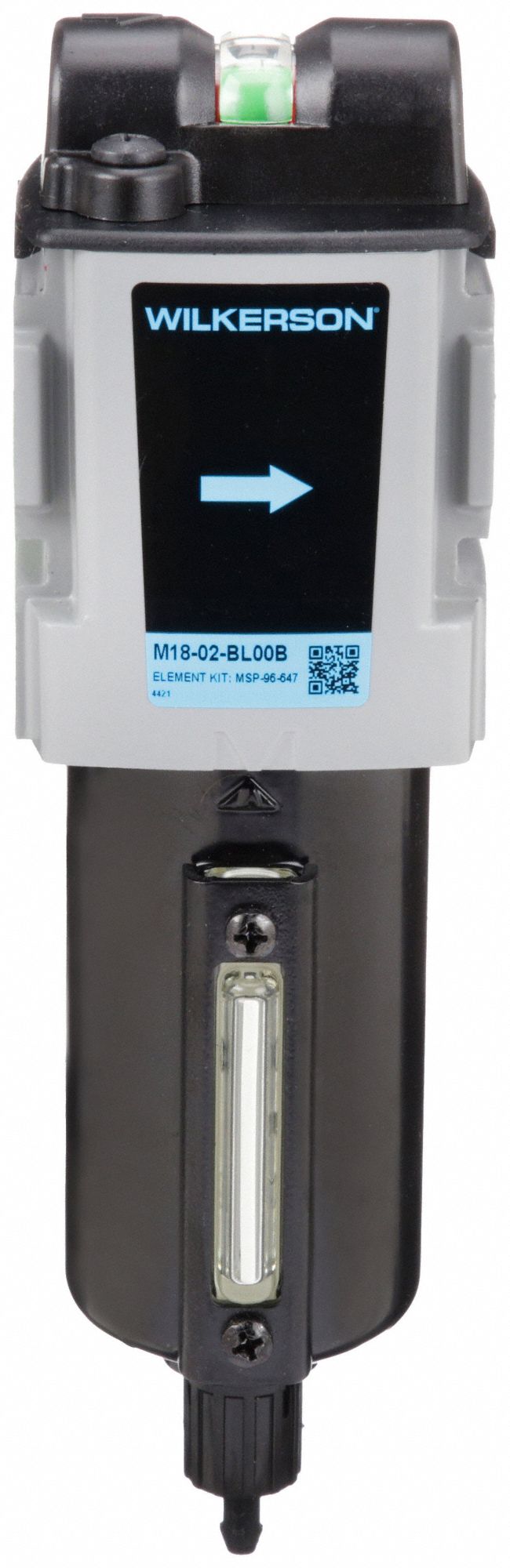 WILKERSON, Coalescing, 1/4 in NPT, Compressed Air Filter 55CR67M18