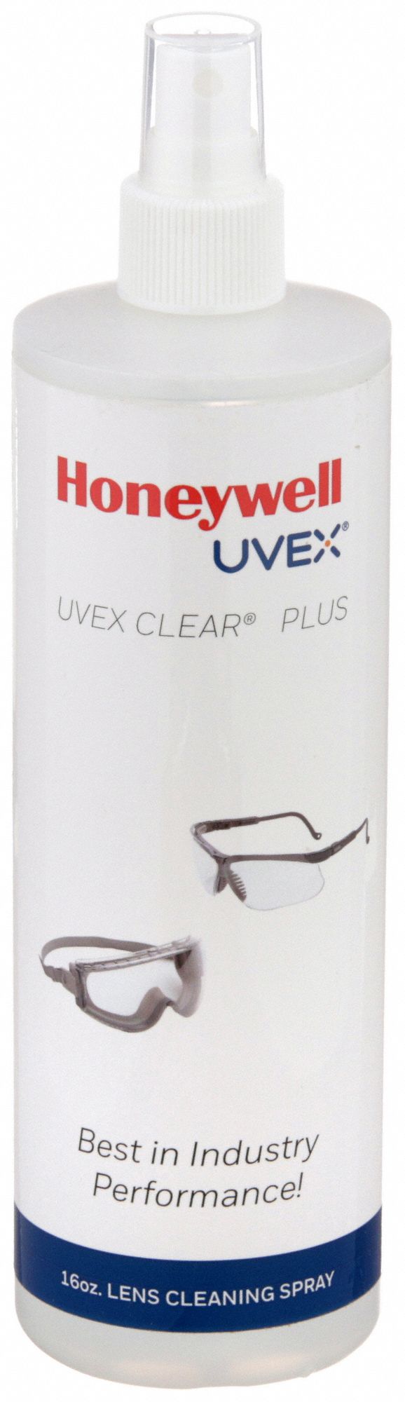 Lens Cleaning Solution: Water Soluble, 16 fl oz Bottle Size