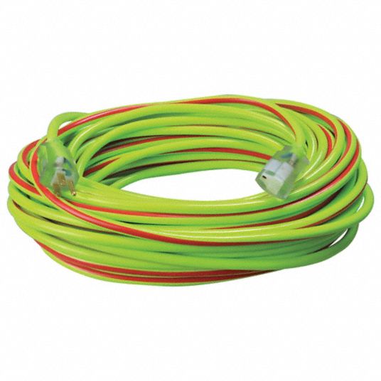 SOUTHWIRE, 100 ft Cord Lg, 12 AWG Wire Size, Extension Cord 55CW422549SW0054 Grainger