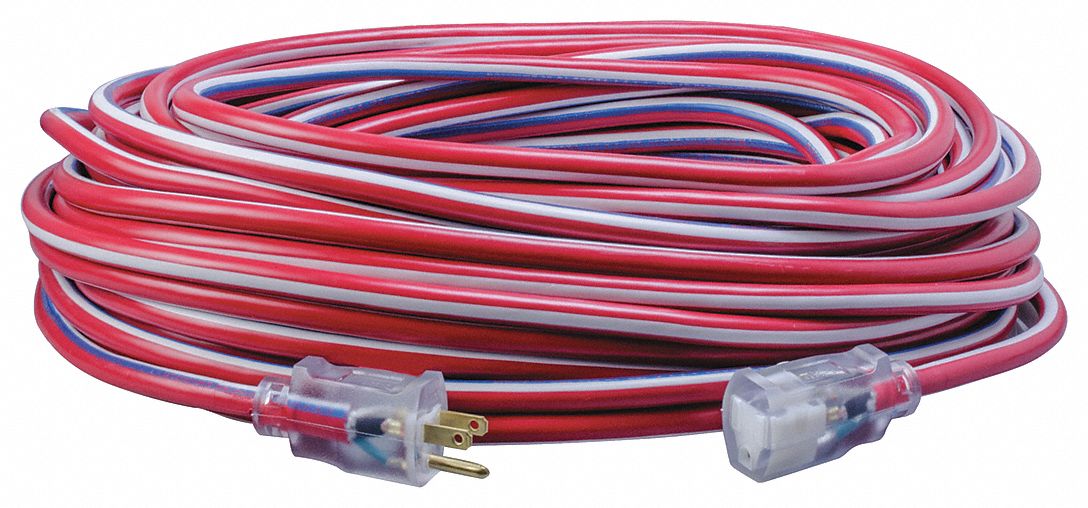 SOUTHWIRE, 100 ft Cord Lg, 12 AWG Wire Size, Extension Cord 55CW51