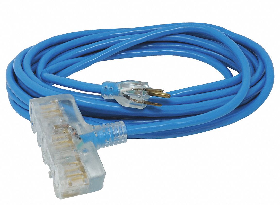 SOUTHWIRE, 50 ft Cord Lg, 14 AWG Wire Size, Extension Cord 55CW83