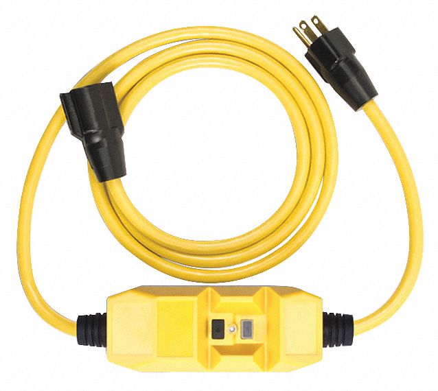 SOUTHWIRE, 6 ft Cord Lg, 20 A Max. Amps, Line Cord GFCI 55CW92