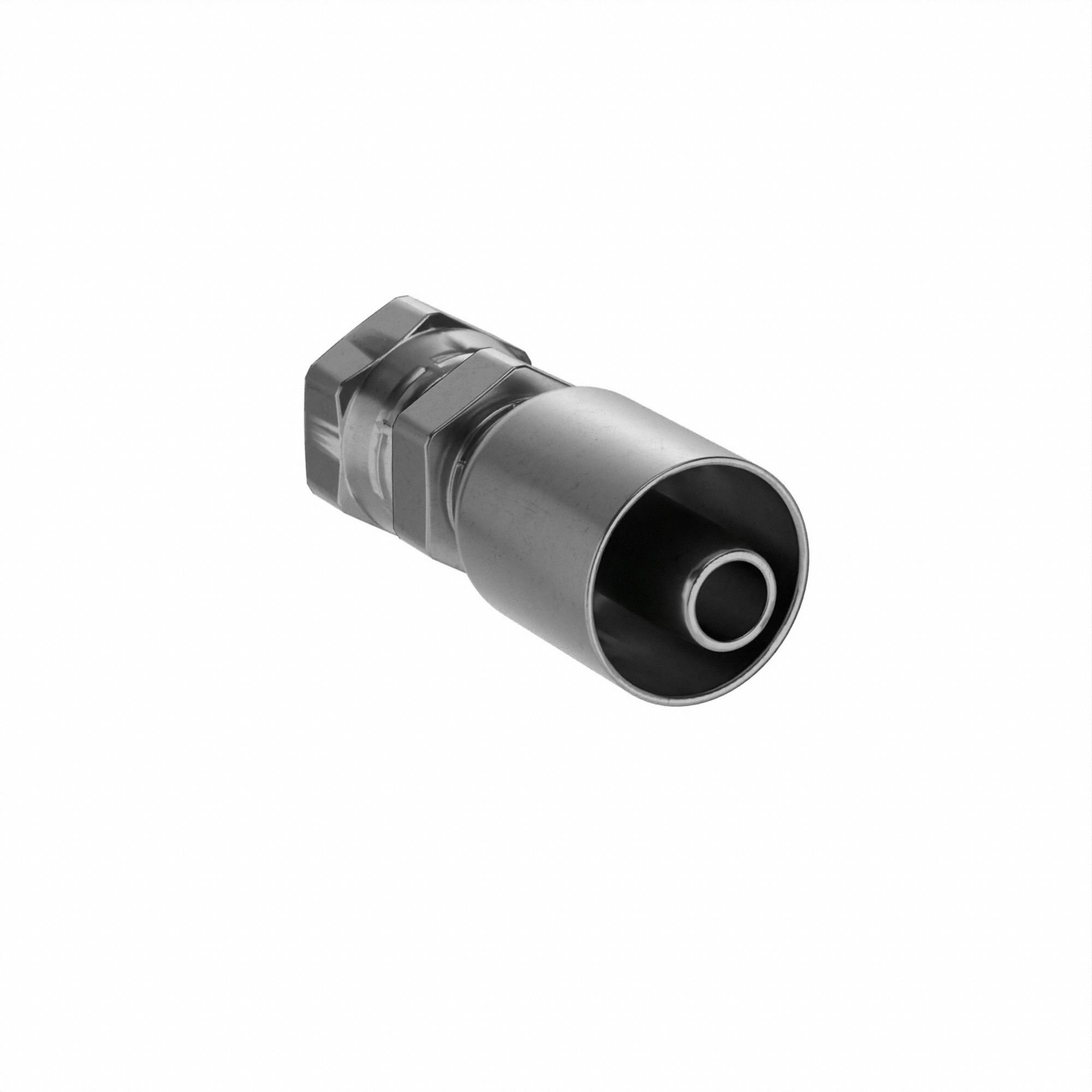 Hydraulic Crimp Fitting: Steel x Steel, Straight, -10 For Hose Dash Size, Female x Genderless