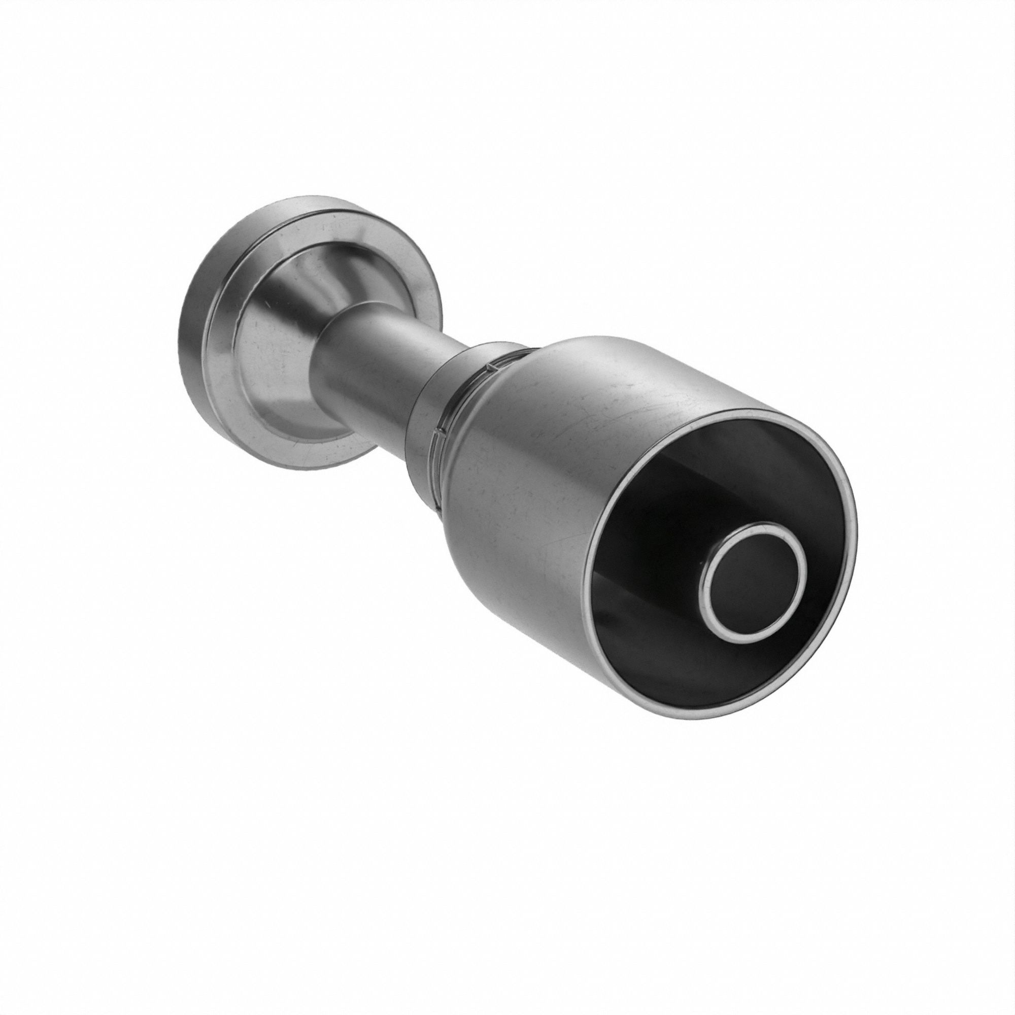 HYDRAULIC CRIMP FITTING, STEEL X STEEL, STRAIGHT, -2 HOSE DASH SIZE, MALE X GENDERLESS