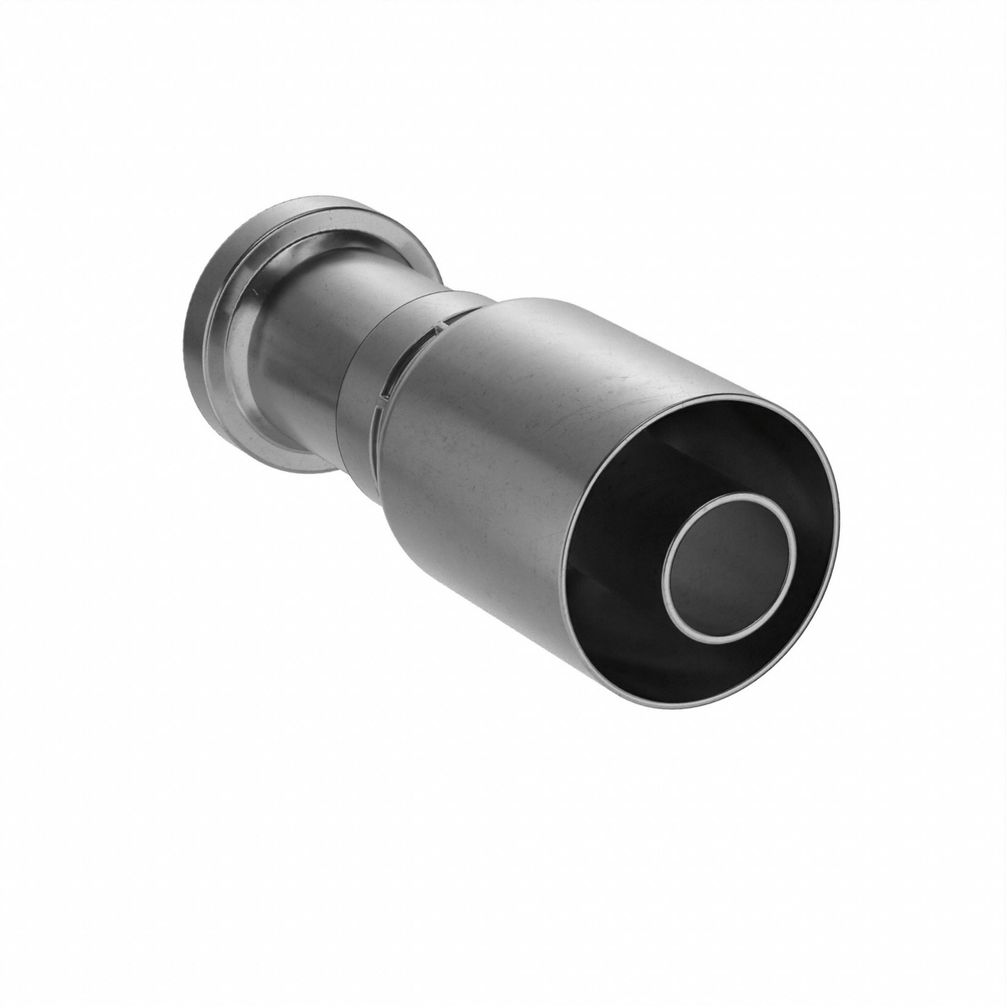 HYDRAULIC HOSE FITTING, BARBED, SER 77U, CRIMPED, STRAIGHT, FLANGE HEAD, 1 IN, STEEL