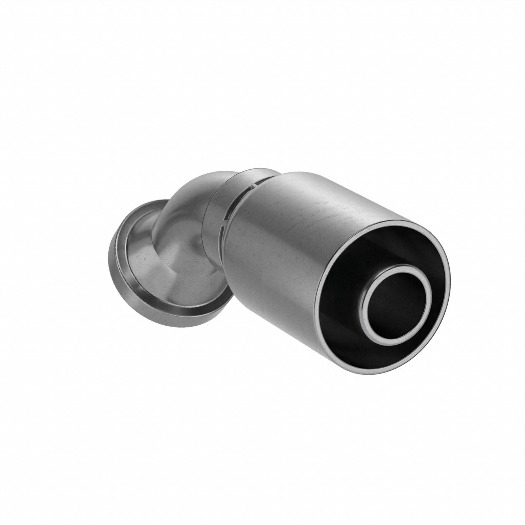 RAC DE TUY HYDR,CANNELÉ,SÉR 77U,SERTI,COUDE 45 ° ,TÊTE À BRIDE,1 PO,AC