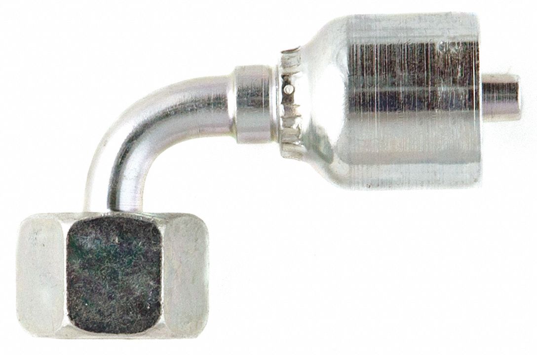 PARKER Hydraulic Crimp Fitting, Fitting Material Steel x Steel, Fitting