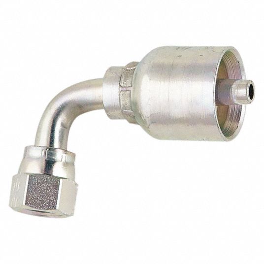 PARKER Hydraulic Crimp Fitting, Fitting Material Steel x Steel, Fitting