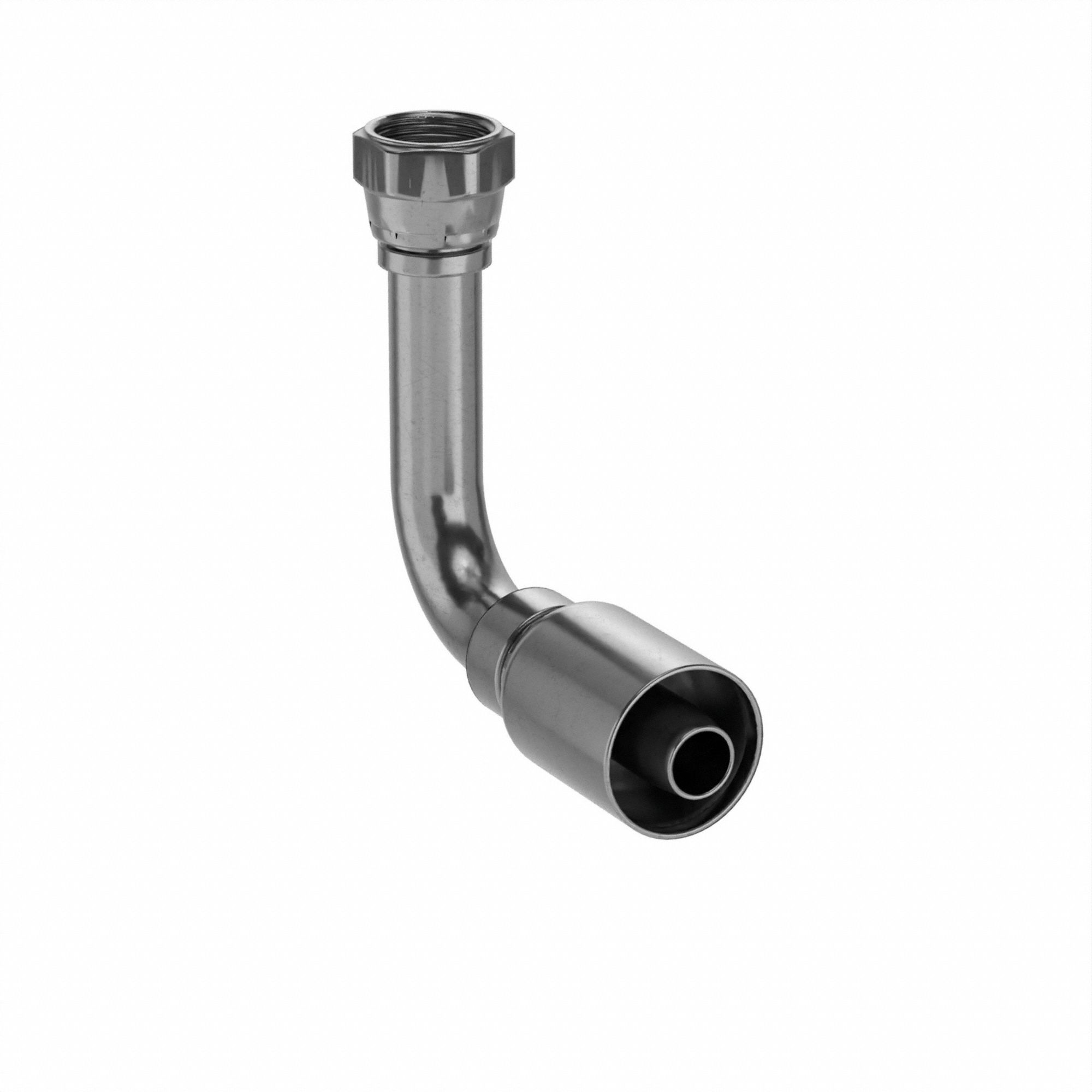 RAC DE TUY HYDR,CANNELÉ,SÉR 77U,SERTIR,COUDE 90 °  LONGUE PERTE,FEM,PIVOT,3/4 PO,ST