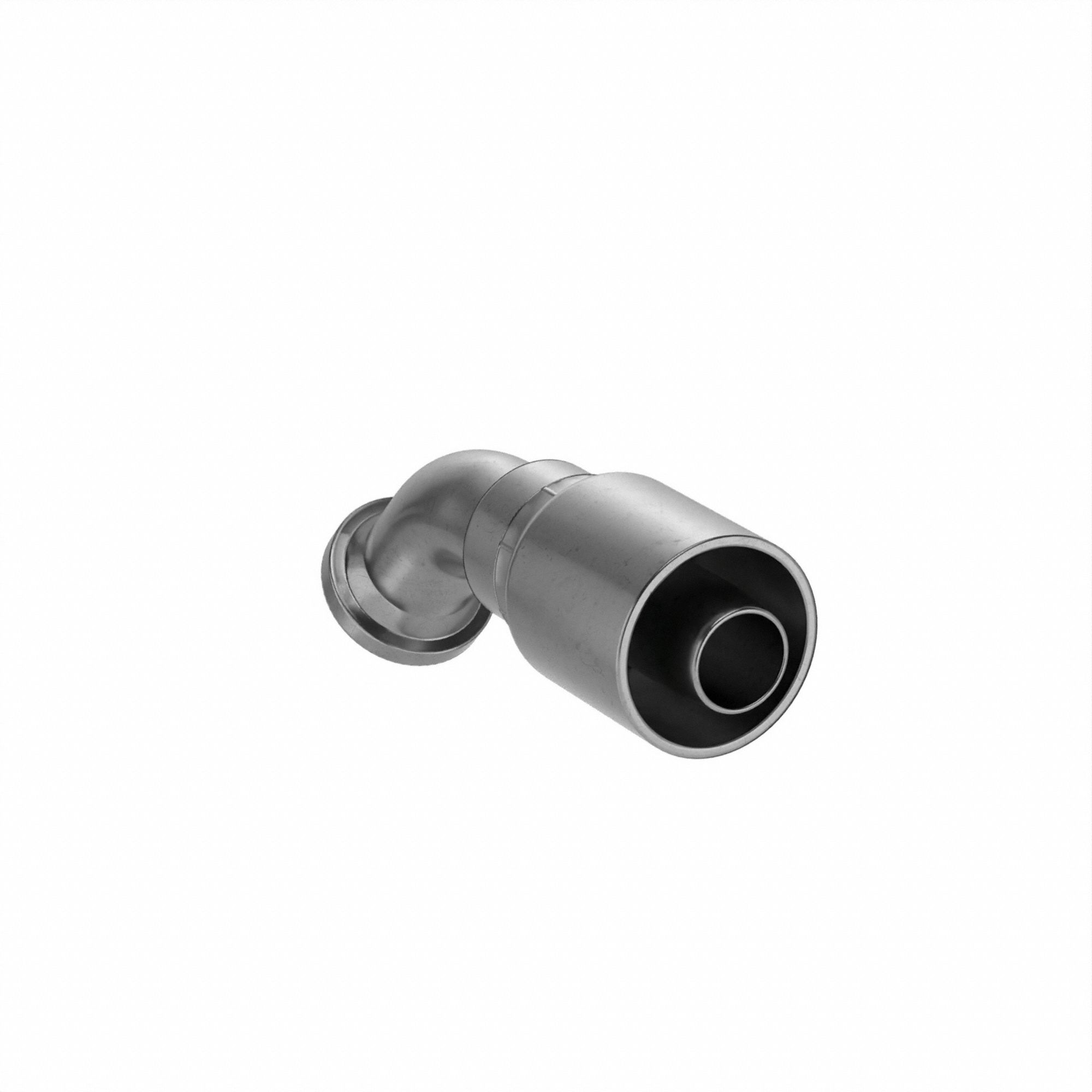 HYDRAULIC CRIMP FITTING, STEEL X STEEL, 45 °  ELBOW, -16 HOSE DASH SIZE, MALE X GENDERLESS