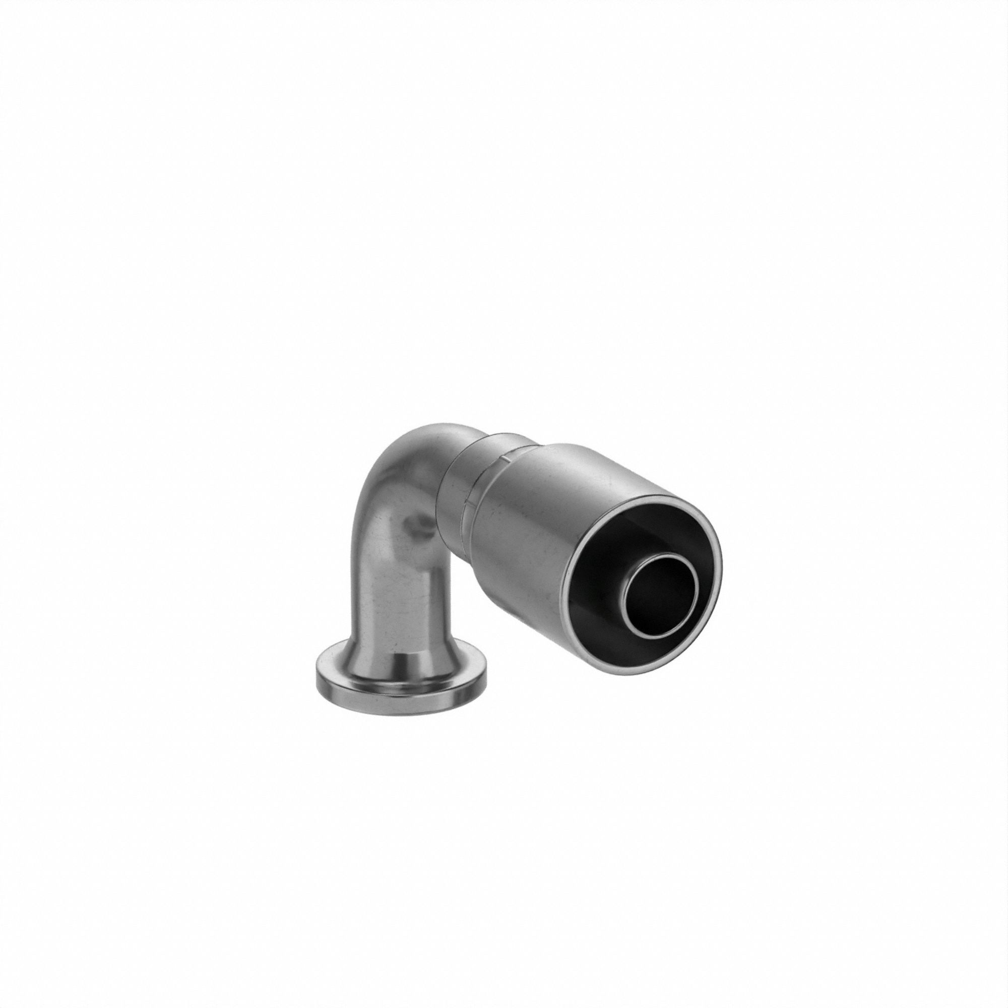 Hydraulic Crimp Fitting: Steel x Steel, 90° Elbow, -20 For Hose Dash Size, Genderless, Swivel
