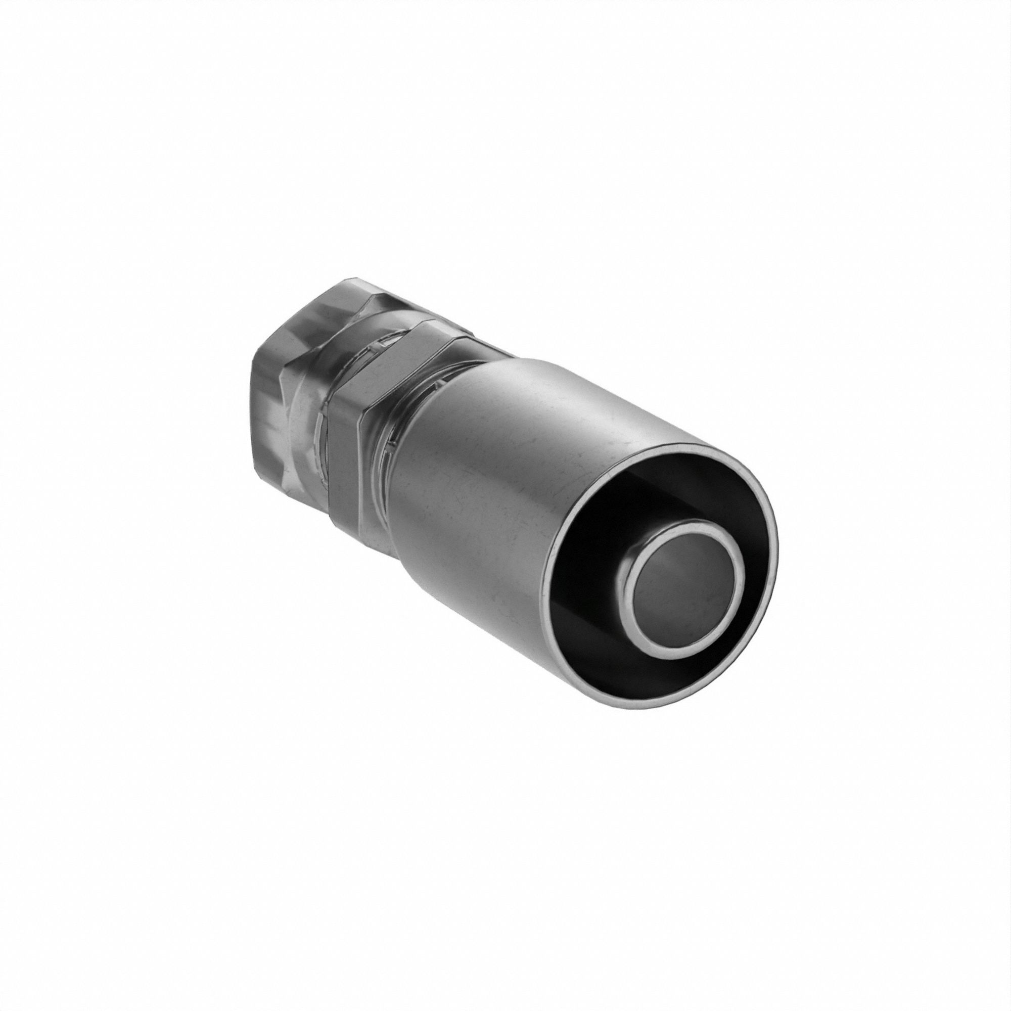 Hydraulic Crimp Fitting: Steel x Steel, Straight, -16 For Hose Dash Size, Female x Genderless