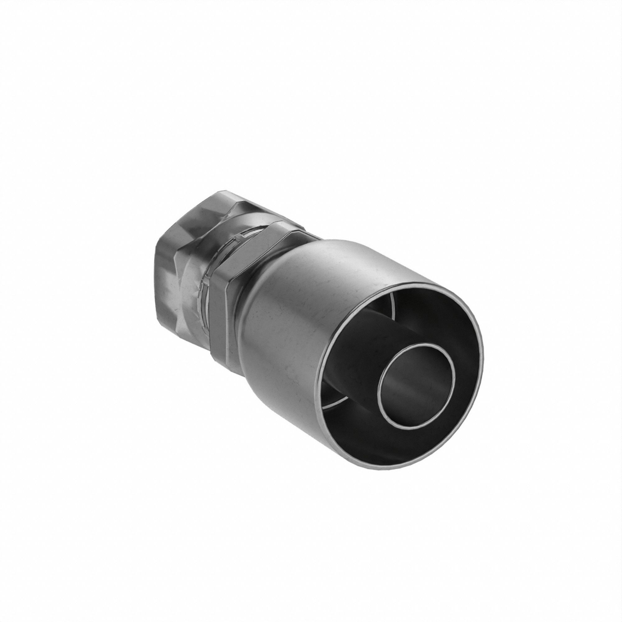 Hydraulic Crimp Fitting: Steel x Steel, Straight, -16 For Hose Dash Size, Female x Genderless