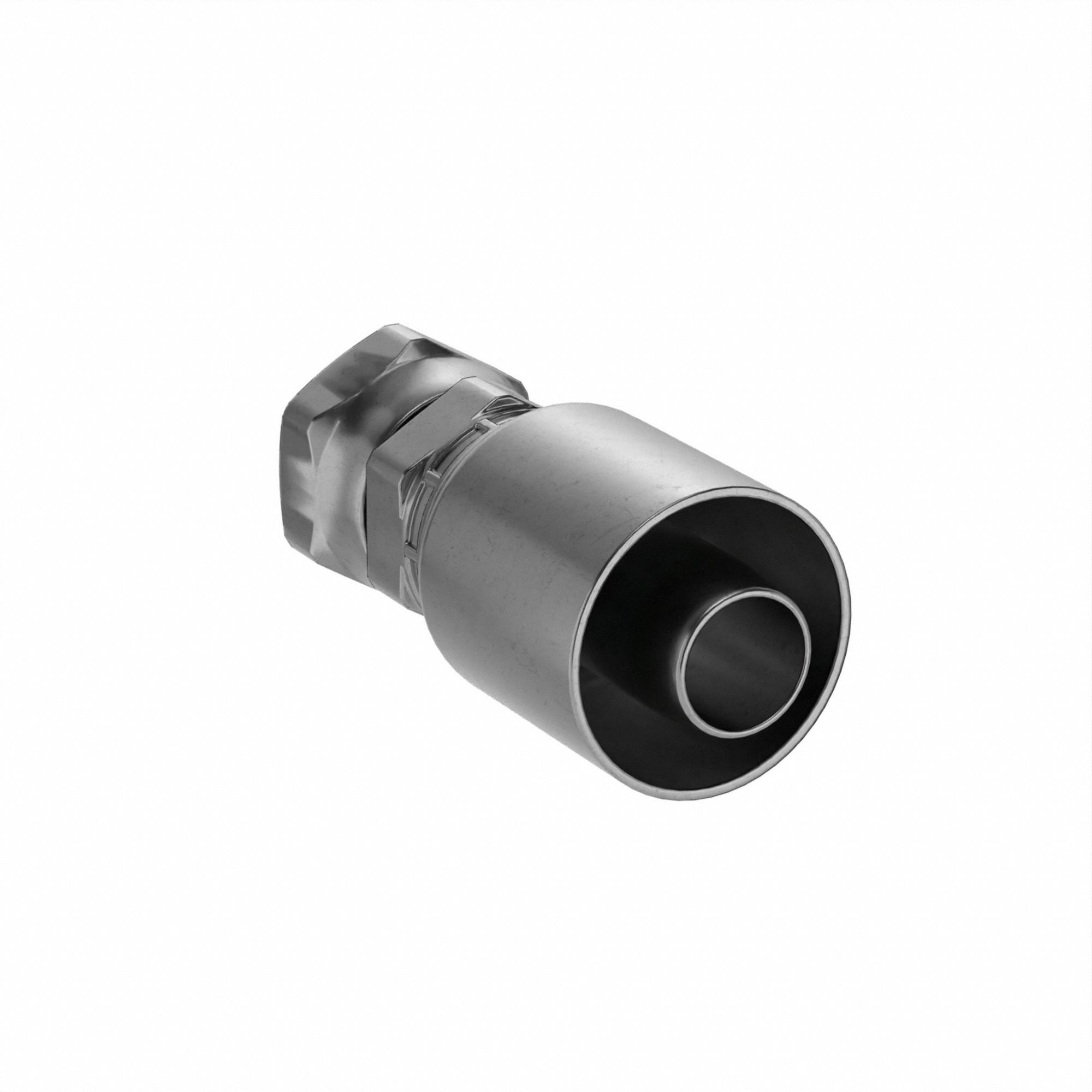 Hydraulic Crimp Fitting: Steel x Steel, Straight, -20 For Hose Dash Size, Female x Genderless