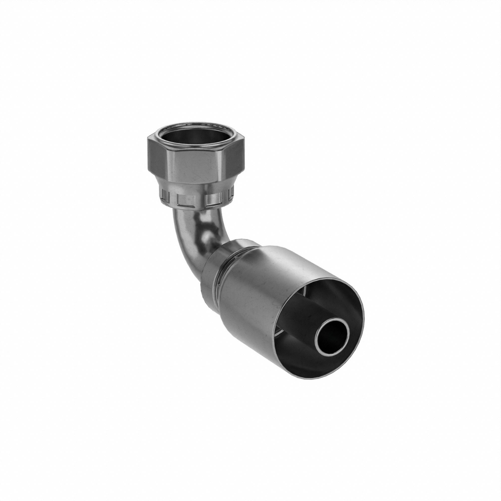 RAC DE TUY HYDR,CANNELÉ,S77U,SEAL LOK,SERTIR,COUDE 90 ° COURTE PERTE,PIV,5/8 X 5/8 PO,ST