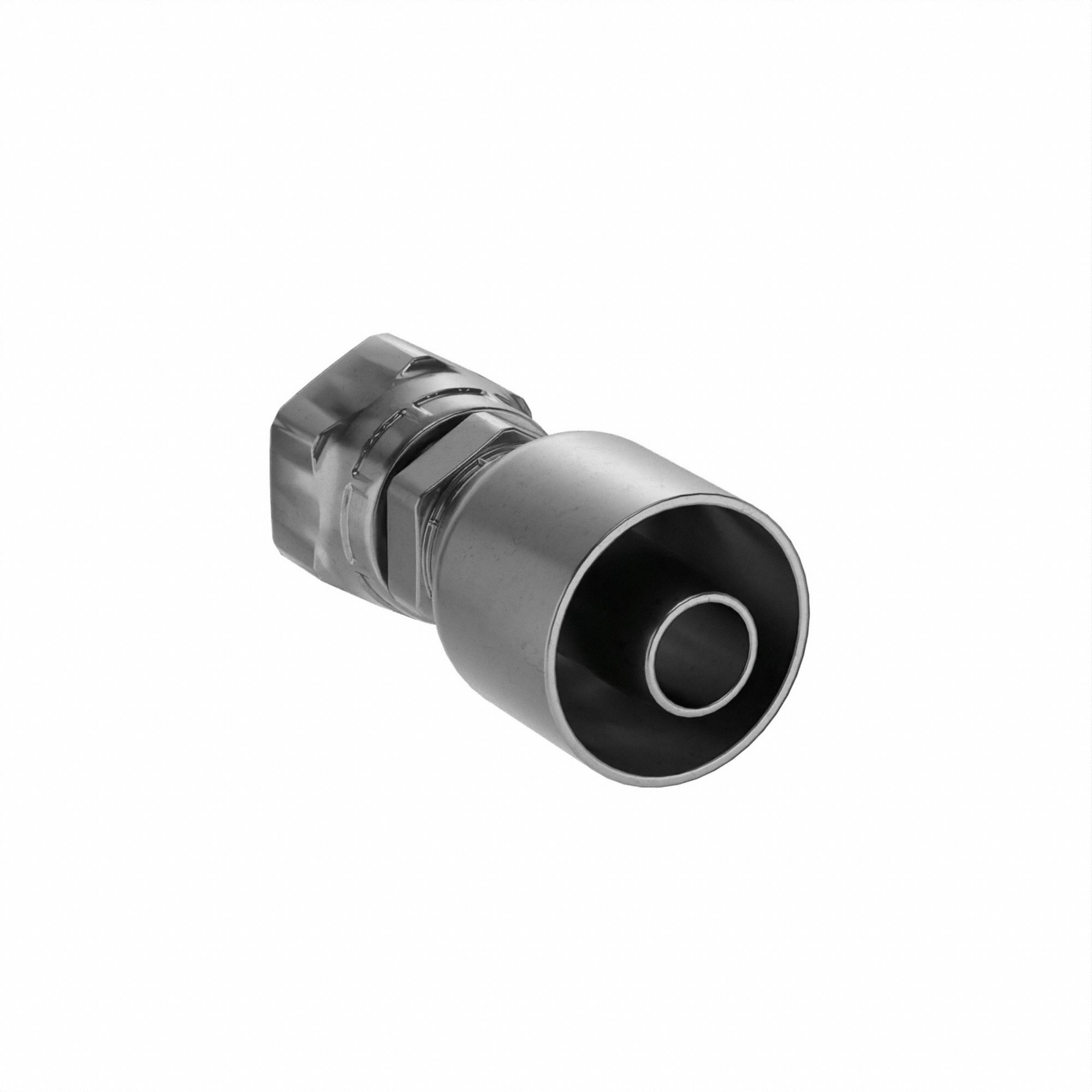 Hydraulic Crimp Fitting: Steel x Steel, Straight, -12 For Hose Dash Size, Female x Genderless