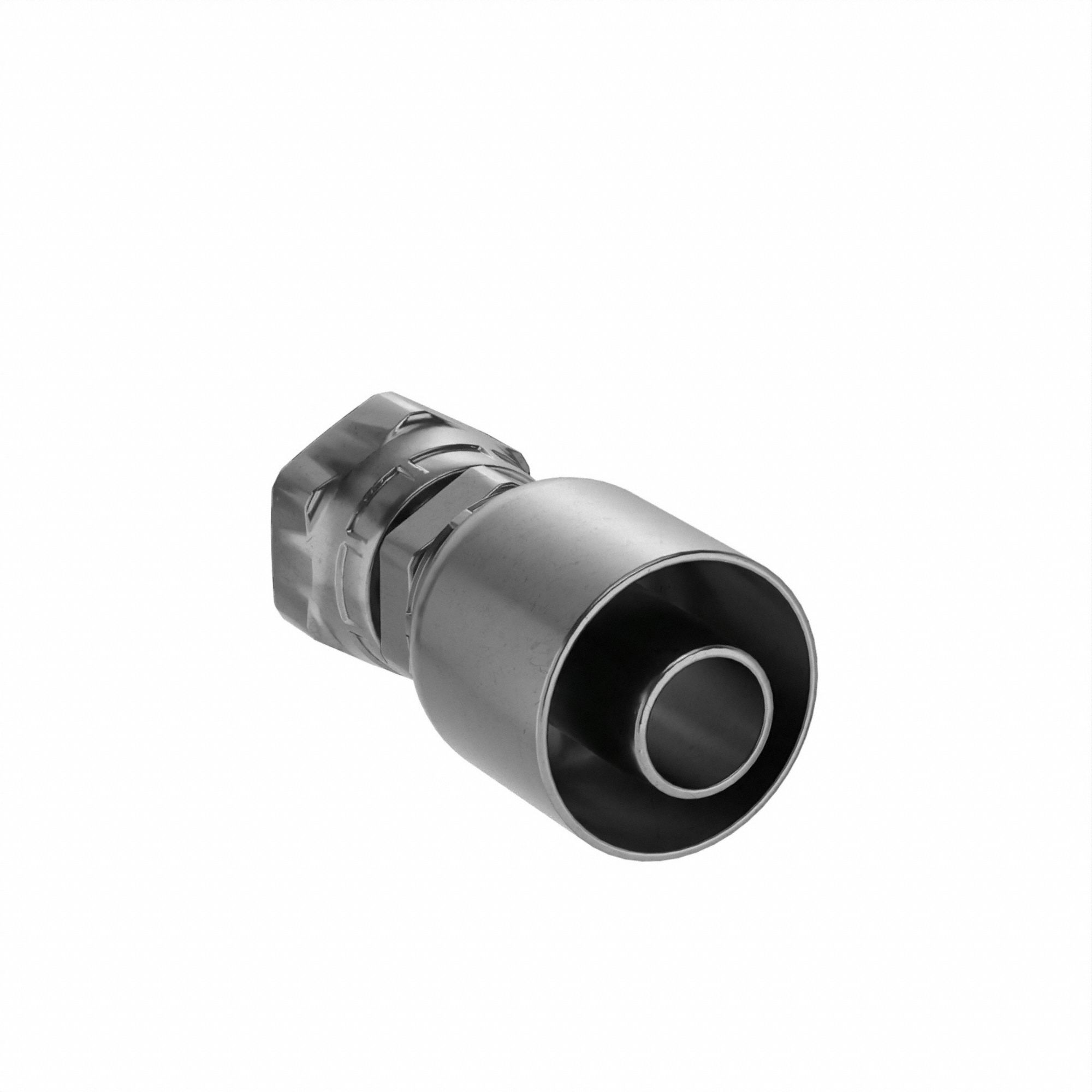 HYDRAULIC CRIMP FITTING, STEEL X STEEL, STRAIGHT, -16 HOSE DASH SIZE, FEMALE X GENDERLESS