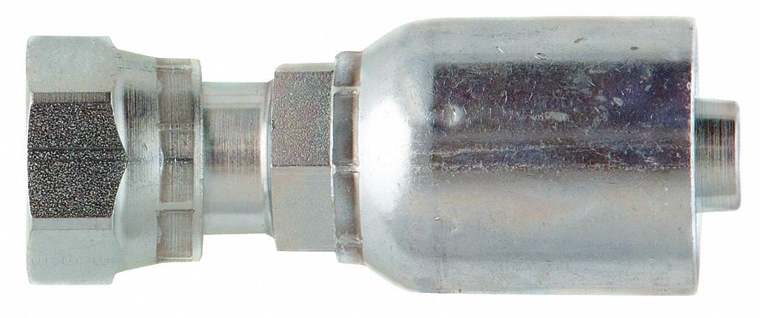 HYDRAULIC HOSE FITTING, BARBED, S77U, CRIMPED, STRAIT, LNG PIPE, FEM, SEAL LOK, 1 1/4 X 1 1/4 IN, ST