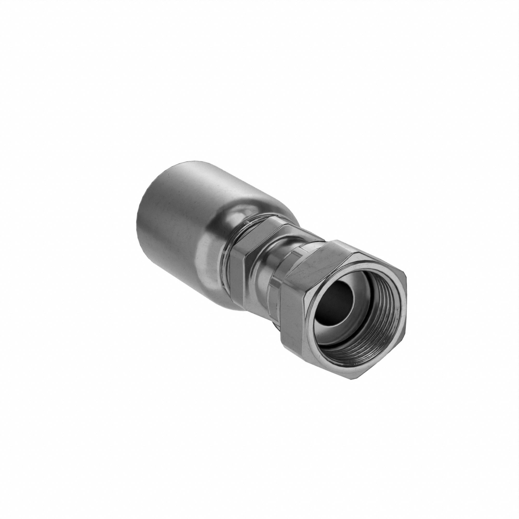 HYDRAULIC HOSE FITTING, BARBED, S77U, CRIMPED, STRAIT, LONG PIPE, FEMALE, SEAL LOK, 3/4 X 3/4 IN, ST